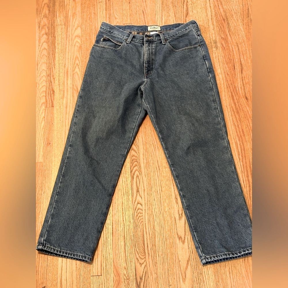 L L Bean Classic Fit Men’s Jean Fleece Lined (100% cotton) Size 36x29